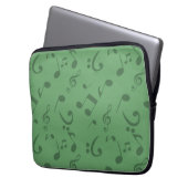 Musikmuster Laptopschutzhülle (Vorderseite Links)