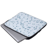 Musikmuster Laptopschutzhülle (Vorne Knopf)
