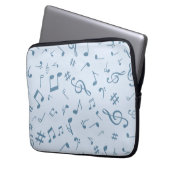 Musikmuster Laptopschutzhülle (Vorderseite Links)
