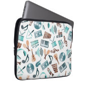 Musikmuster Laptopschutzhülle (Vorne Rechts)