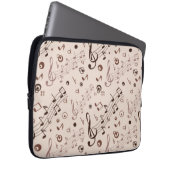 Musikmuster Laptopschutzhülle (Vorne Rechts)