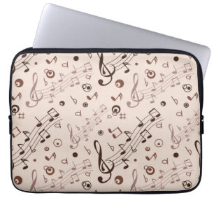 Musikmuster Laptopschutzhülle