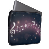 Musikmuster Laptopschutzhülle (Vorne Rechts)