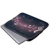 Musikmuster Laptopschutzhülle (Vorne Knopf)