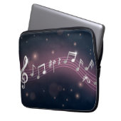 Musikmuster Laptopschutzhülle (Vorderseite Links)