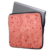Musikmuster Laptopschutzhülle (Vorderseite Links)