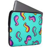 Musikmuster Laptopschutzhülle (Vorne Rechts)