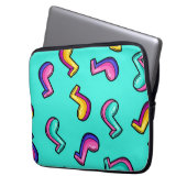 Musikmuster Laptopschutzhülle (Vorderseite Links)