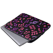 Musikmuster Laptopschutzhülle (Vorne Knopf)
