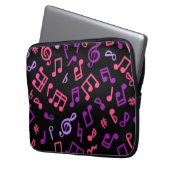 Musikmuster Laptopschutzhülle (Vorderseite Links)