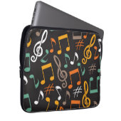Musikmuster Laptopschutzhülle (Vorne Rechts)