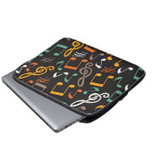 Musikmuster Laptopschutzhülle (Vorne Knopf)