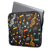 Musikmuster Laptopschutzhülle (Vorderseite Links)