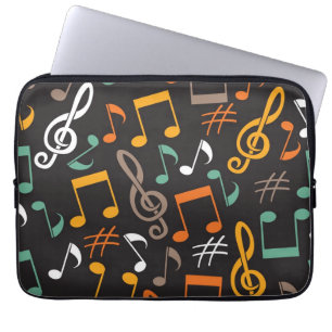 Musikmuster Laptopschutzhülle