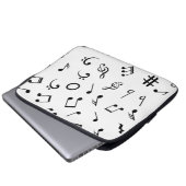 Musikmuster Laptopschutzhülle (Vorne Knopf)