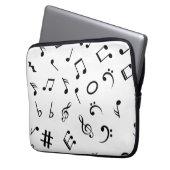 Musikmuster Laptopschutzhülle (Vorderseite Links)