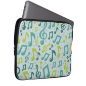 Musikmuster Laptopschutzhülle (Vorne Rechts)