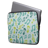 Musikmuster Laptopschutzhülle (Vorderseite Links)