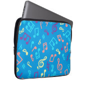 Musikmuster Laptopschutzhülle (Vorne Rechts)