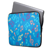 Musikmuster Laptopschutzhülle (Vorderseite Links)