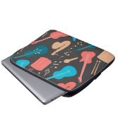 Musikmuster Laptopschutzhülle (Vorne Knopf)