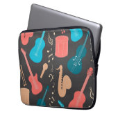 Musikmuster Laptopschutzhülle (Vorderseite Links)
