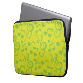Musikmuster Laptopschutzhülle (Vorderseite Links)