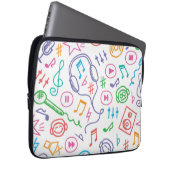 Musikmuster Laptopschutzhülle (Vorne Rechts)