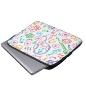 Musikmuster Laptopschutzhülle (Vorne Knopf)