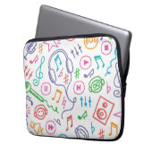 Musikmuster Laptopschutzhülle (Vorderseite Links)