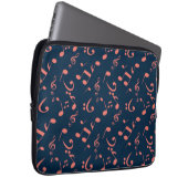 Musikmuster Laptopschutzhülle (Vorne Rechts)