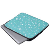 Musikmuster Laptopschutzhülle (Vorne Knopf)