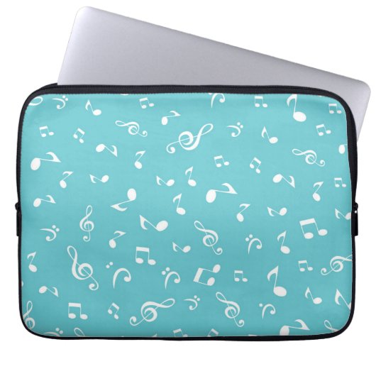 Musikmuster Laptopschutzhülle (Vorderseite)