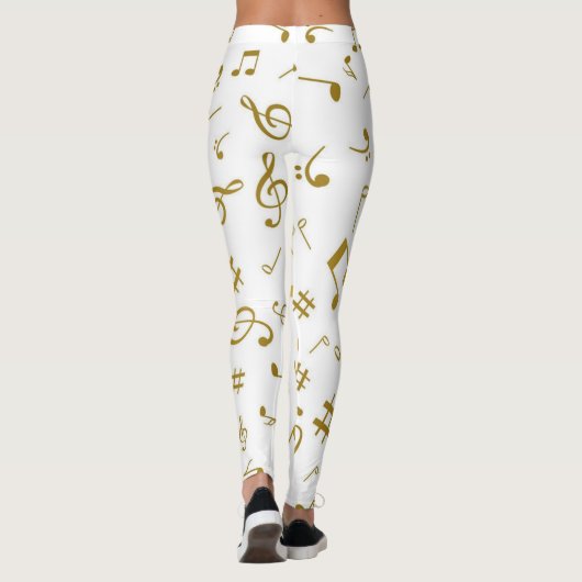 Musikmuster Leggings (Rückseite)