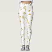 Musikmuster Leggings (Vorderseite)