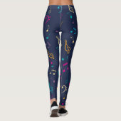 Musikmuster Leggings (Rückseite)