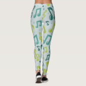 Musikmuster Leggings (Rückseite)