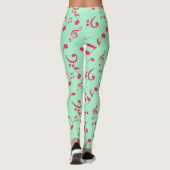 Musikmuster Leggings (Rückseite)