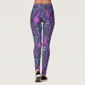 Musikmuster Leggings (Rückseite)