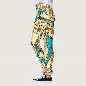 Musikmuster Leggings (Links)