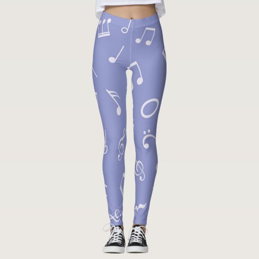 Musikmuster Leggings (Vorderseite)