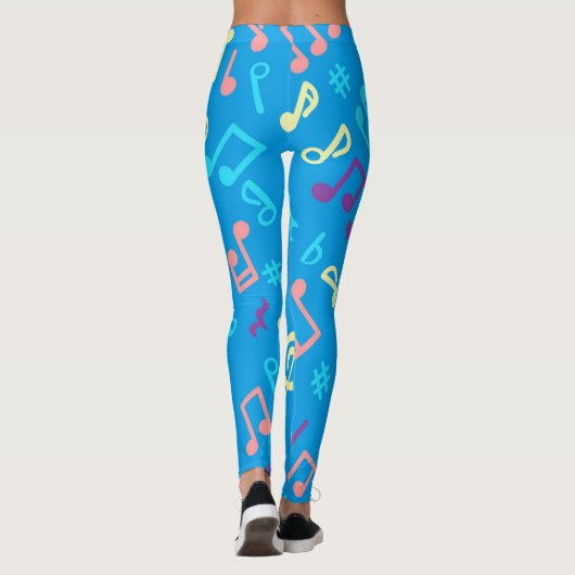 Musikmuster Leggings (Rückseite)