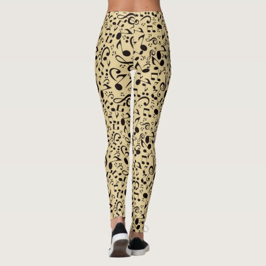 Musikmuster Leggings (Rückseite)
