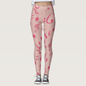 Musikmuster Leggings (Vorderseite)
