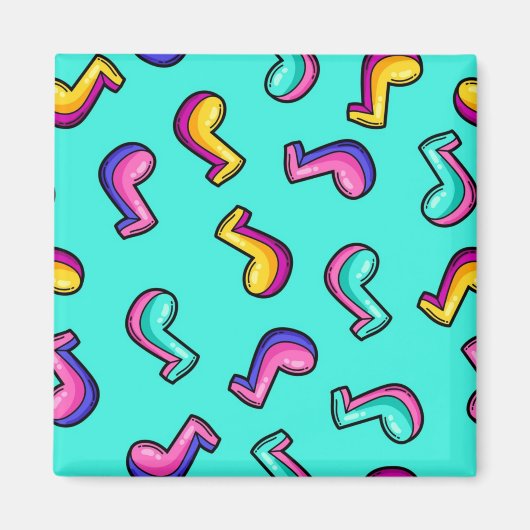 Musikmuster Magnet (Vorne)