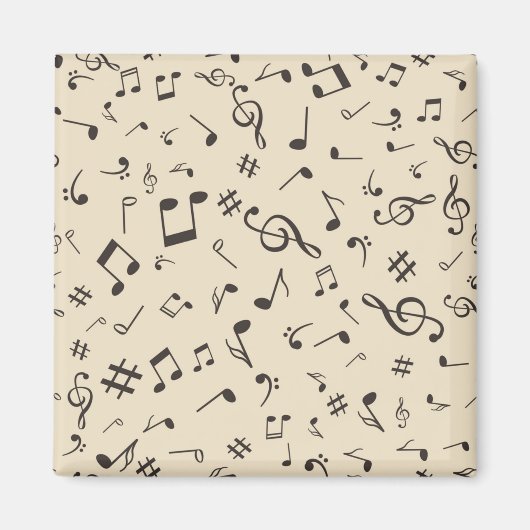 Musikmuster Magnet (Vorne)