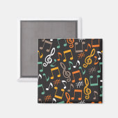 Musikmuster Magnet (Vorderseite/Rückseite)