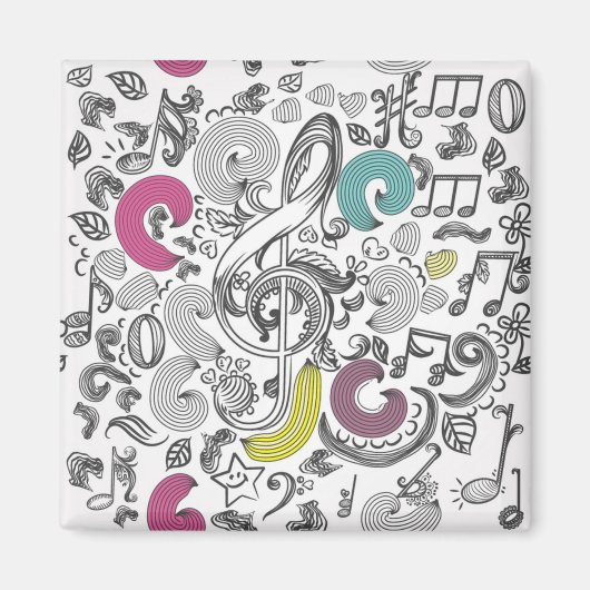 Musikmuster Magnet (Vorne)