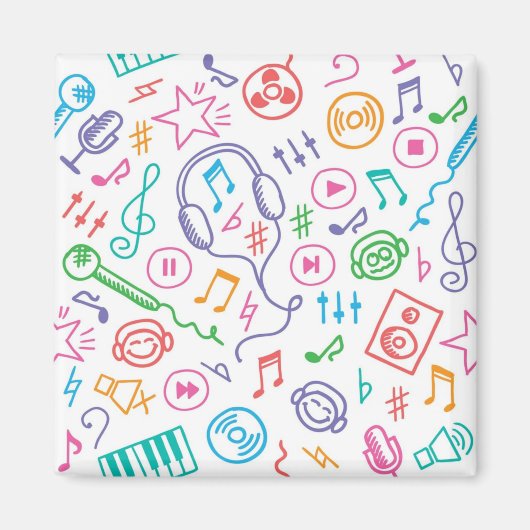 Musikmuster Magnet (Vorne)