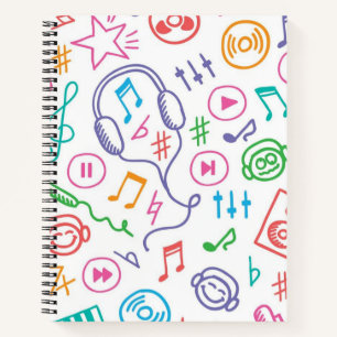 Musikmuster Notizblock